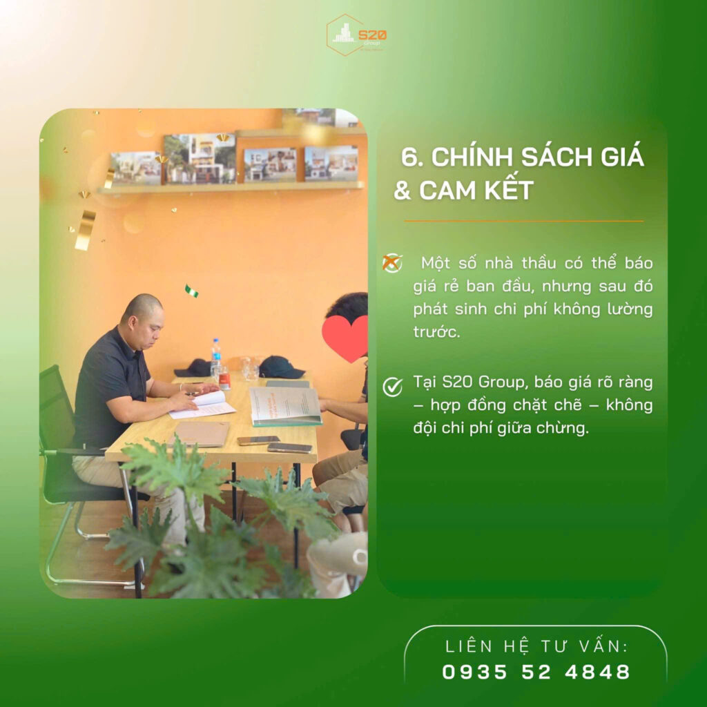 Chính sách giá và cam kết
