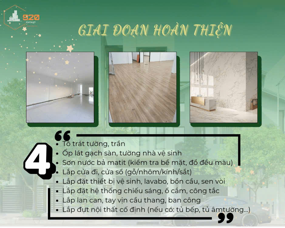 Giai đoạn hoàn thiện