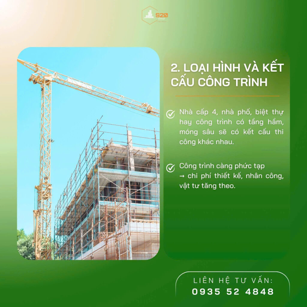 Loại hình và kết cấu công trình