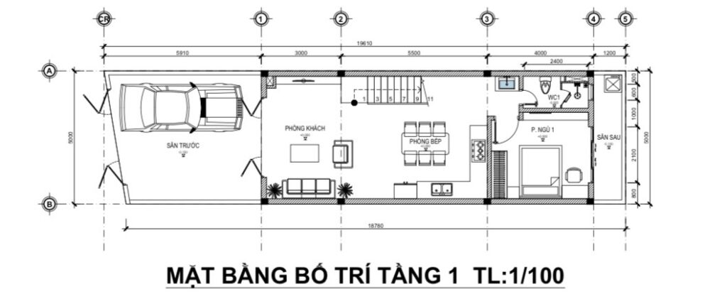 Mặt bằng tầng 1