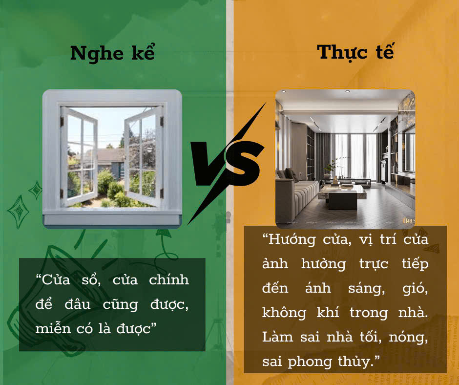 Cửa sổ và cửa chính đặt đúng phong thủy và tối ưu ánh sáng trong ngôi nhà