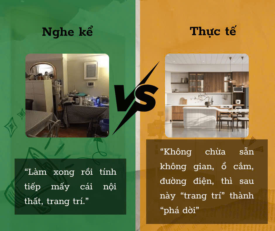 Nội thất hiện đại được bố trí hợp lý nhờ phối hợp thiết kế từ đầu