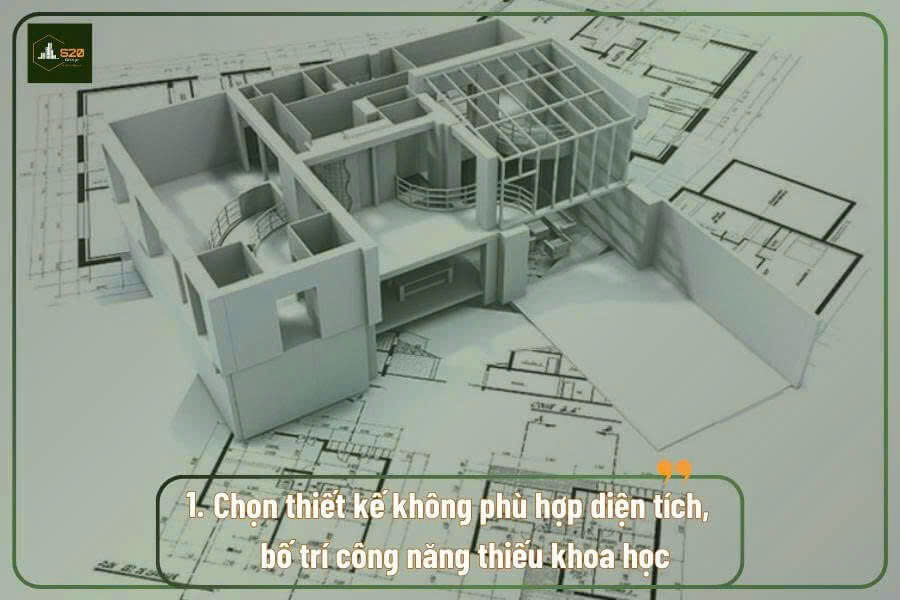 chọn thiết kế không phù hợp