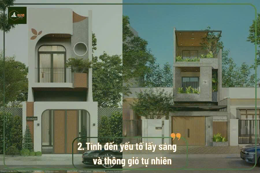 nhà phố hiện đại lấy ánh sáng