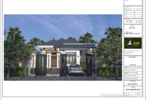 Mẫu nhà cấp 4 thiết kế mái Nhật hiện đại