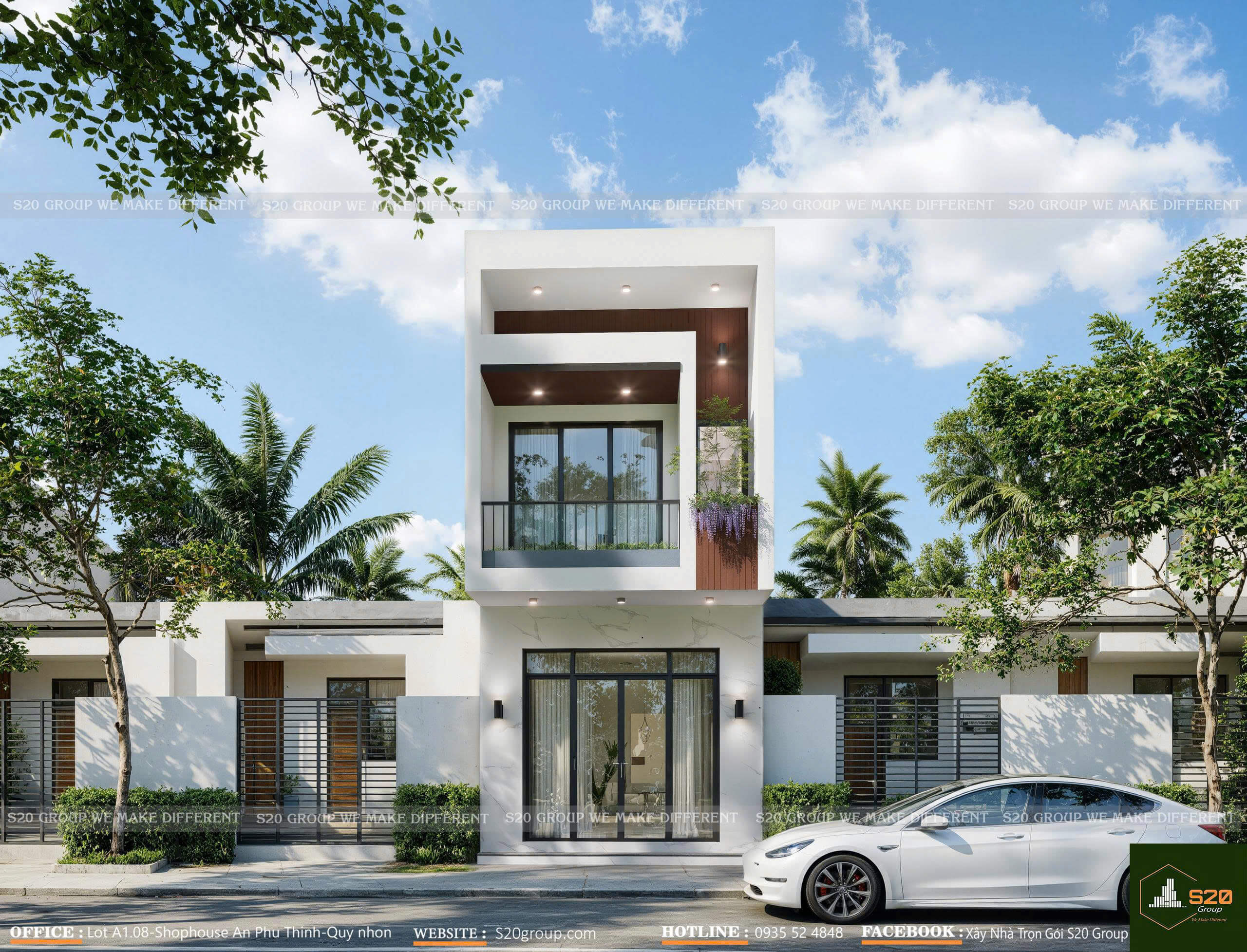 nhà phố 1 trệt 1 lầu