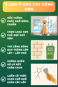 lưu ý khi sơn