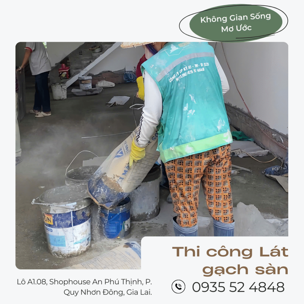 Tiến độ tầng 2